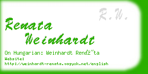 renata weinhardt business card